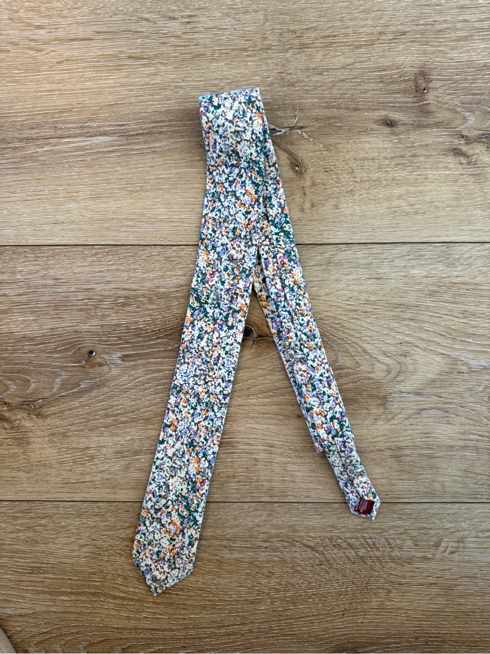 Original Penguin Ditsy Floral Slim Necktie Multicolor Cotton